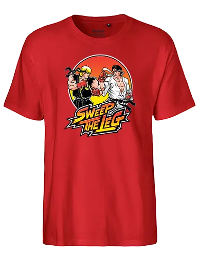 Legsweep - gaming, karate, martial arts, kung fu, ryu, Bt em up - Fairtrade T-Shirt