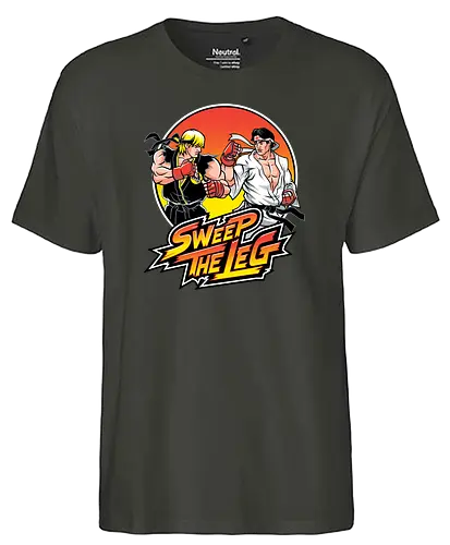 Legsweep - gaming, karate, martial arts, kung fu, ryu, Bt em up - Fairtrade T-Shirt