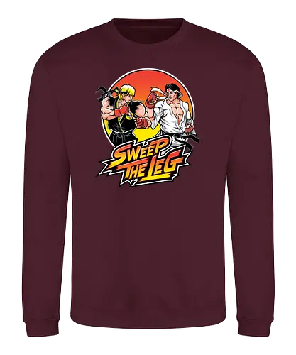 Legsweep - gaming, karate, martial arts, kung fu, ryu, Bt em up - Sweatshirt