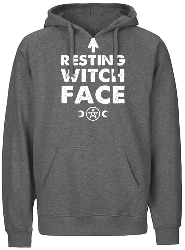 Resting Witch Face - witch, hexe, wicca, sabrina, occult - Fairtrade Hoodie