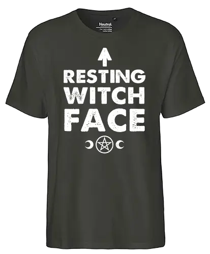 Resting Witch Face - witch, hexe, wicca, sabrina, occult - Fairtrade T-Shirt