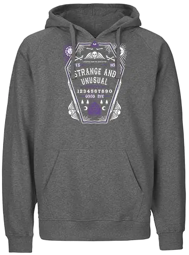 Strange and Unusual - goth, witchcraft, witch, dark, living, ouija, demon, death - Fairtrade Hoodie