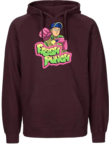 Fresh Punch - one punch man, fresh prine of bel air, mashup, anime, manga, saitama - Fairtrade Hoodie