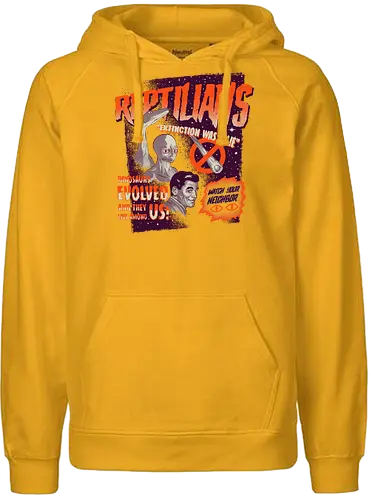 Reptilians - fun, Reptiloid, conspiracy theory, aluhut, verschwörung, reptile - Fairtrade Hoodie
