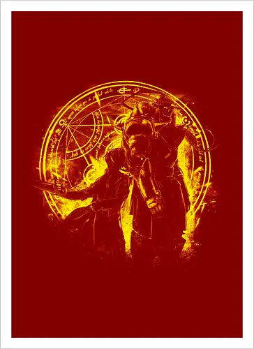 Brotherhood - Alchemist, alchemist, anime, manga, fullmetal - Kunstdruck