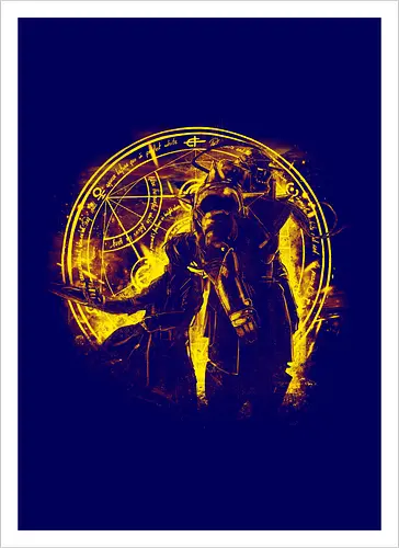 Brotherhood - Alchemist, alchemist, anime, manga, fullmetal - Kunstdruck