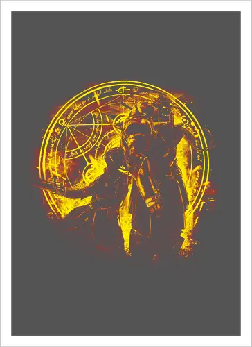 Brotherhood - Alchemist, alchemist, anime, manga, fullmetal - Kunstdruck