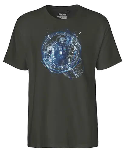 Time and Space Machine - tardis, Doctor, bbc, docter who, Doctor - Fairtrade T-Shirt
