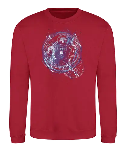 Time and Space Machine - tardis, Doctor, bbc, docter who, Doctor - Sweatshirt
