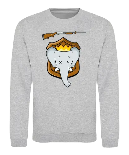 Trophy Babar - babar, elefant, elephant, trophäe, mashup - Sweatshirt