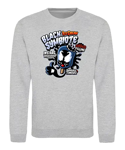 Black Symbiote Ice Cream - Symbiote, comics, comic, mcu - Sweatshirt
