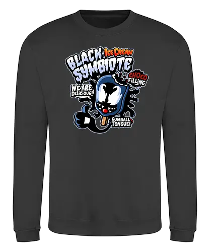 Black Symbiote Ice Cream - Symbiote, comics, comic, mcu - Sweatshirt