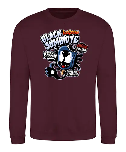 Black Symbiote Ice Cream - Symbiote, comics, comic, mcu - Sweatshirt