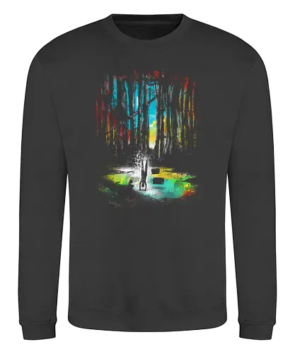 Sunset on Dagobah - scifi, science fiction, space opera, sunset, swamp, strikes back, empire, training - Sweatshirt