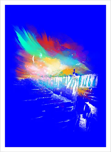 Sunset on the Wall