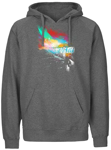 Sunset on the Wall - the wall, ice, fire, song, game, throne, winter, eis, feuer - Fairtrade Hoodie