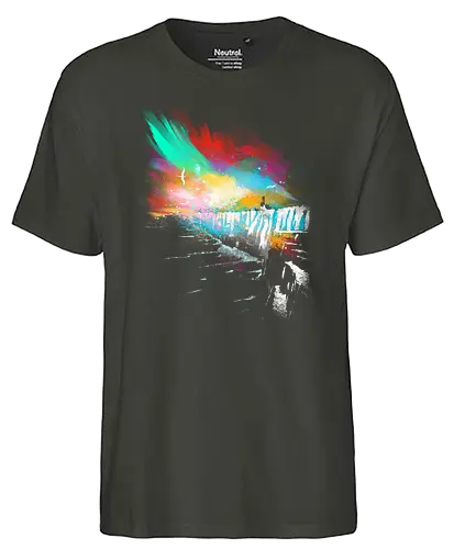 Sunset on the Wall - the wall, ice, fire, song, game, throne, winter, eis, feuer - Fairtrade T-Shirt