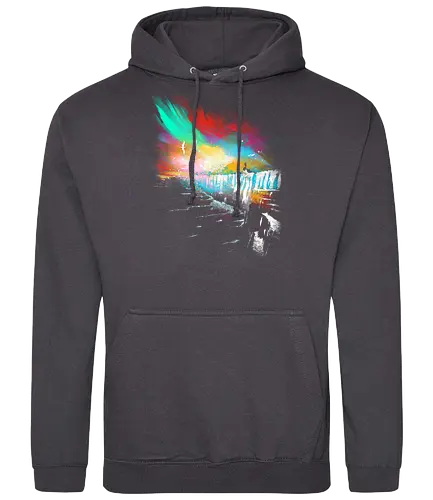 Sunset on the Wall - the wall, ice, fire, song, game, throne, winter, eis, feuer - Standard Hoodie