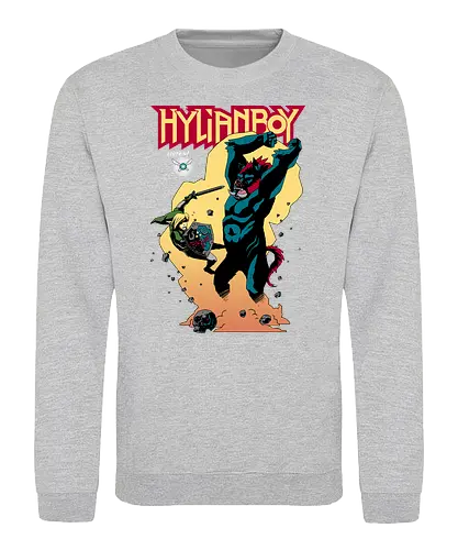 Hylianboy - gaming, classic gaming, retrogaming, Comic, mashup, Hero of Time - Sweatshirt