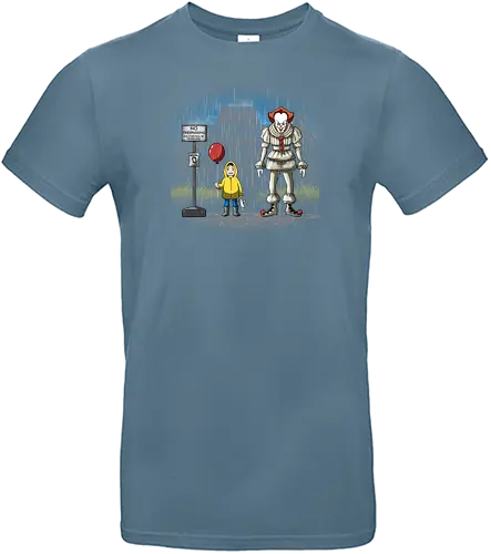 My Neighbor the Clown - it, stephen king, mashup - Standard T-Shirt