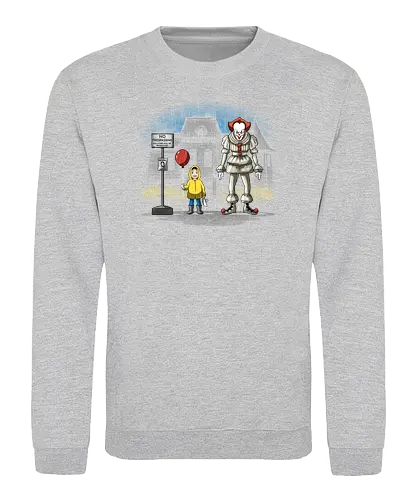 My Neighbor the Clown - it, stephen king, mashup - Sweatshirt