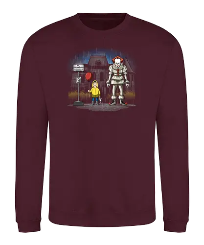 My Neighbor the Clown - it, stephen king, mashup - Sweatshirt