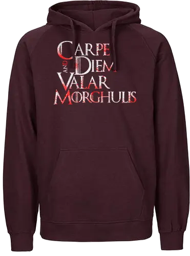 Carpe Diem - carpe diem, nutze den tag, latin, game, valar, morghulis, lied, eis, feuer, dohaeris, throConsole - Fairtrade Hoodie