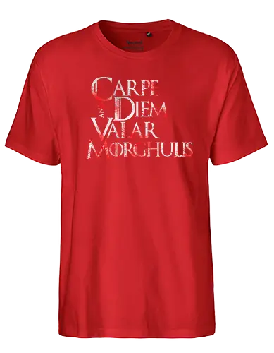 Carpe Diem - carpe diem, nutze den tag, latin, game, valar, morghulis, lied, eis, feuer, dohaeris, throConsole - Fairtrade T-Shirt