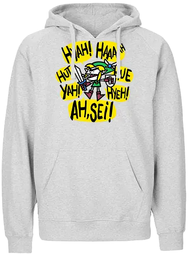 Hyah! - hyaaah, Hero of Time, videogames, Statement, Princess - Fairtrade Hoodie