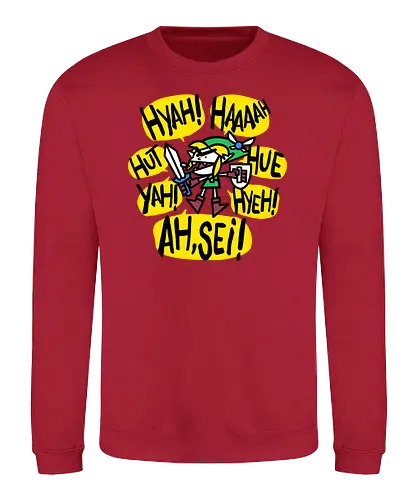 Hyah! - hyaaah, Hero of Time, videogames, Statement, Princess - Sweatshirt