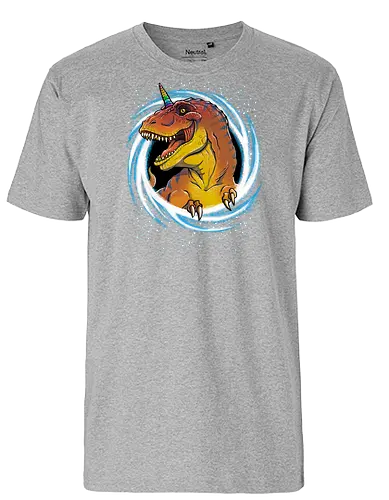Unicornsaurus Rex - unicorn, einhorn, dino, t-rex, mashup - Fairtrade T-Shirt