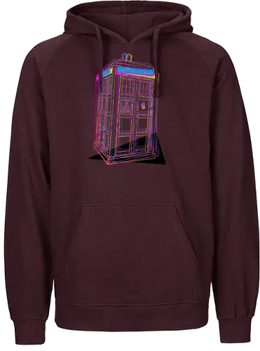 CMY Box - Doctor, tardis, cmyk, scifi, science fiction, Linrt - Fairtrade Hoodie