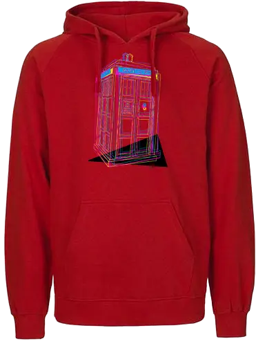 CMY Box - Doctor, tardis, cmyk, scifi, science fiction, Linrt - Fairtrade Hoodie