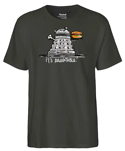 It's Dalektable - Doctor, tardis, dalek, science fiction, scifi - Fairtrade T-Shirt