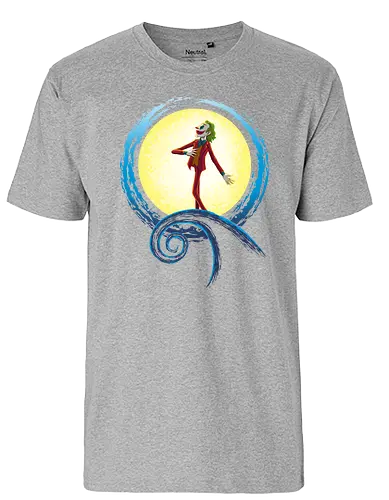 Nightmare Comedy - joke, comedy, comedian, clown, mashup, film, comic, nightmare - Fairtrade T-Shirt