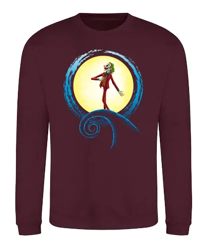 Nightmare Comedy - joke, comedy, comedian, clown, mashup, film, comic, nightmare - Sweatshirt