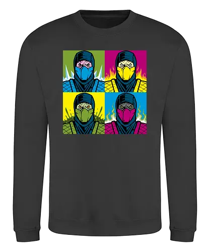 Pop Kombat - mortal, kombat, gaming, game, console, scorpion, bt em up - Sweatshirt