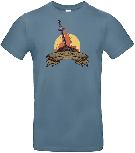 Bonfire - souls, gaming, leuchtfeuer, bonfire, respawn - Standard T-Shirt