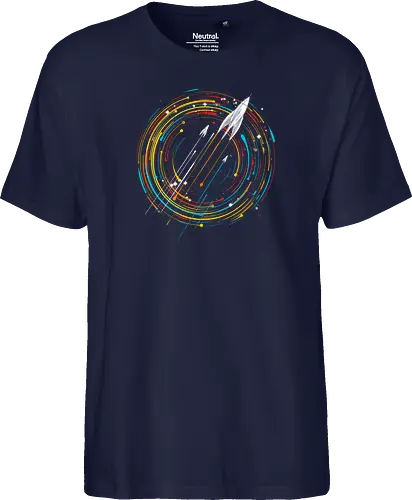 Explore the Stars - space, rocket, weltraum, universe, galaxis - Fairtrade T-Shirt
