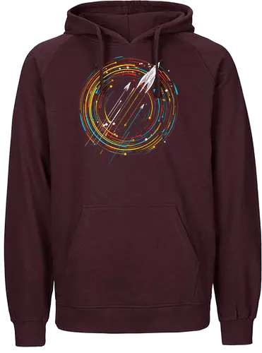 Explore the Stars - space, rocket, weltraum, universe, galaxis - Fairtrade Hoodie