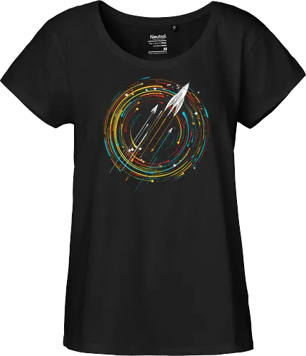 Explore the Stars - space, rocket, weltraum, universe, galaxis - Fairtrade Girl Shirt