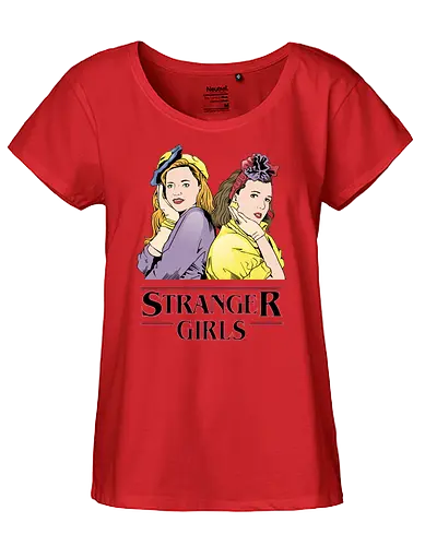 Stranger Girls - Strange, serie, 80s, binge, tv - Fairtrade Girl Shirt