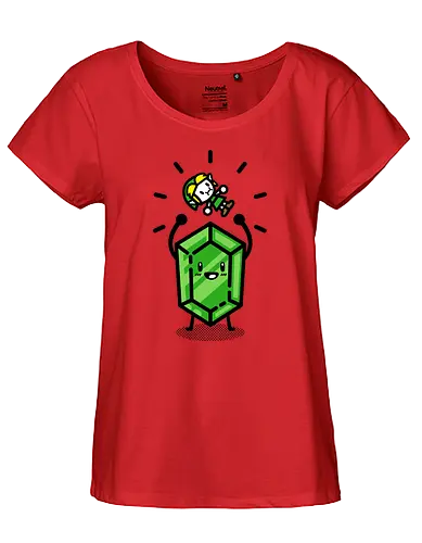 I'm rich! - Hero of Time, rupee, rubin, money, Princess - Fairtrade Girl Shirt