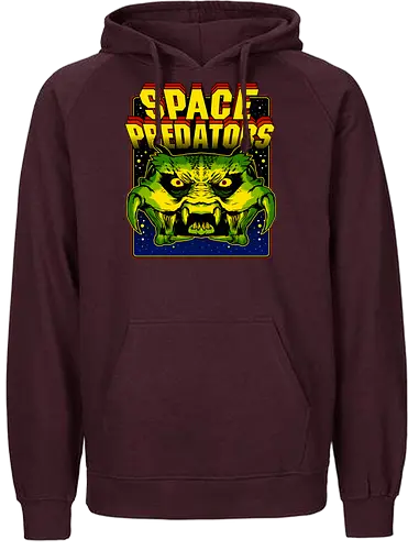 Space Predator - space, invaders, predator, predators, pew pew - Fairtrade Hoodie
