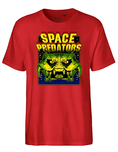 Space Predator - space, invaders, predator, predators, pew pew - Fairtrade T-Shirt