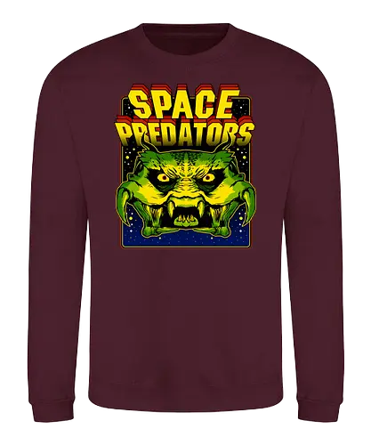 Space Predator - space, invaders, predator, predators, pew pew - Sweatshirt
