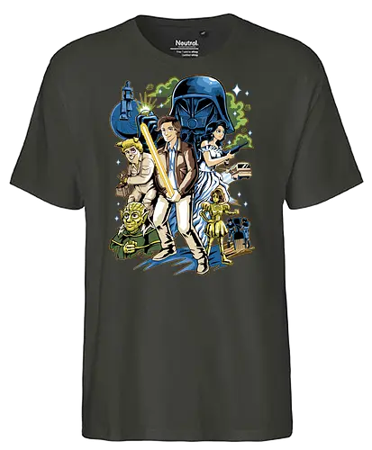 Crazy Space - space opera, space, space balls, möter - Fairtrade T-Shirt