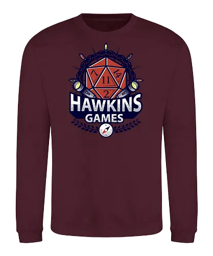 Hawkins Games - stranger kids, eleven, will, mike, dustin, lucas, tv, series, hawkins, gaming, serie - Sweatshirt