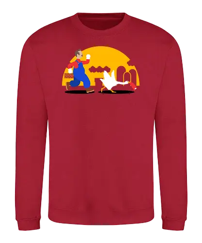 Honked Plumber - Untitled Goose Game, goose, gaming, mario, oh no, Honk - Sweatshirt