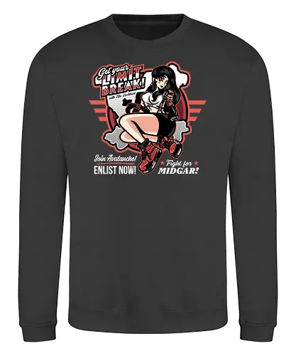 Get your Limit Break - ff, ff7, ffvii, jrpg, Gaming, limit break - Sweatshirt
